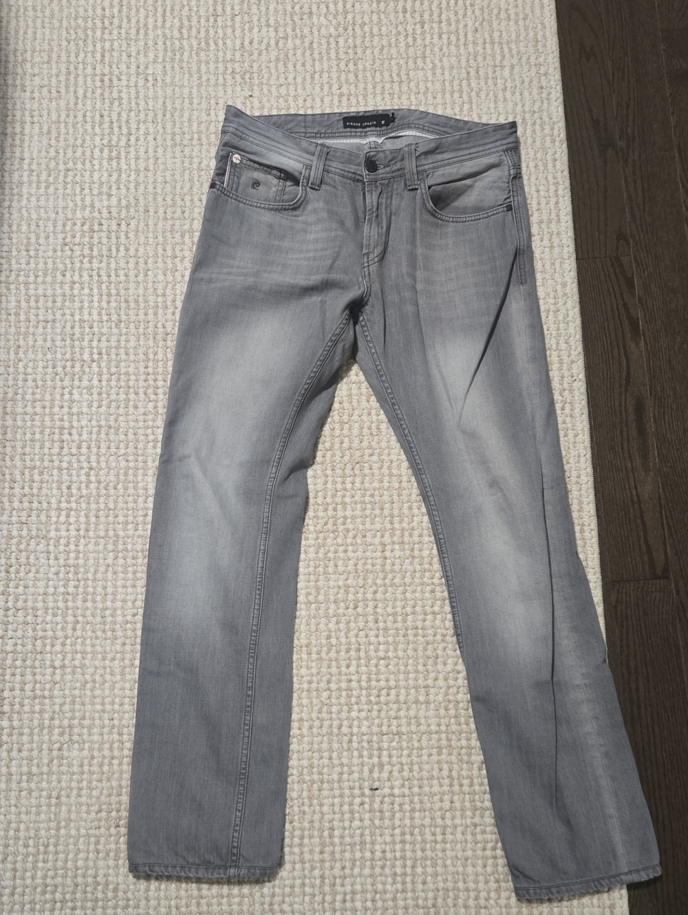 Pierre Cardin Men's Slim Straight Gray Jeans